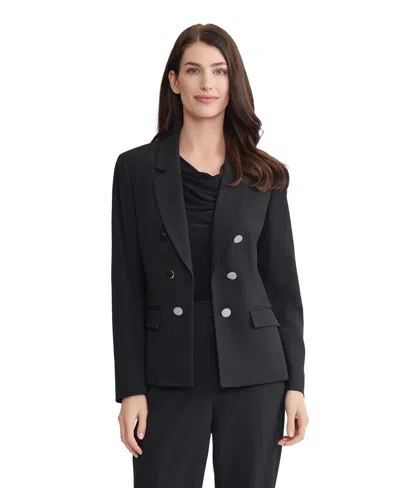 Jones New York Women's Peak Collar Jacket In Black