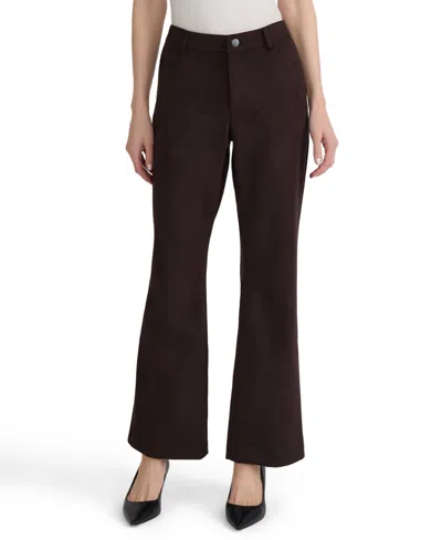 Jones New York Women's Petite Lexington Denim Cord Mid-rise Bootcut Corduroy Pants In Animal Print