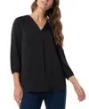 Jones New York Textured Tunic In Jones Black