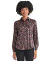 Jones New York Long Sleeve Button-up Shirt In Brown