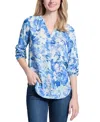 Jones New York Print Tunic Top In Soft Seaglass Multi
