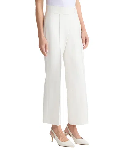 Jones New York Women's Pull-on Pintuck Trousers In White