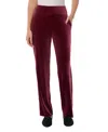 Jones New York Velour Pant In Bordeaux
