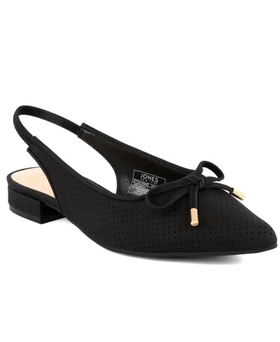 Jones New York Women's Qeemeh Slingback Flats In Black