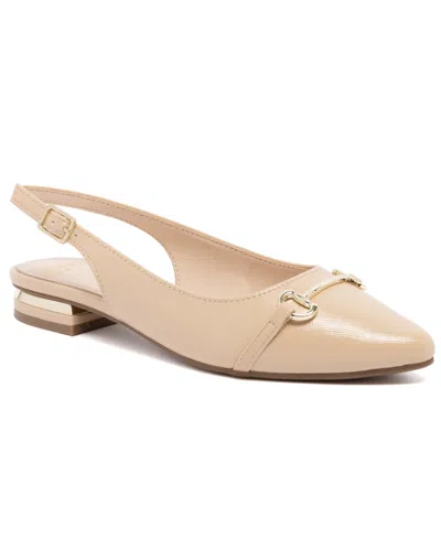 Jones New York Women's Quaden Pointed Toe Slingback Flats In Brown