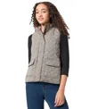 Jones New York Plaid Quilted Water Repellent Vest In Caramel Multi
