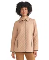 Jones New York Quilted Jacket In Brown