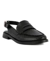 Jones New York Renaud Womens Faux Leather Mules Slingbacks In Black Patent