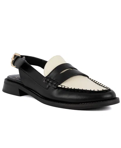 Jones New York Women's Renaud Slingback Loafers In Black,bone