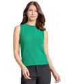 Jones New York Women's Roll-neck Sleeveless Sweater In Green
