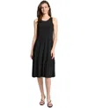 Jones New York Sleeveless High-low Dress In Black