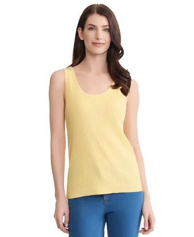 Jones New York Women's Scoop Neck Tank Top In Yellow