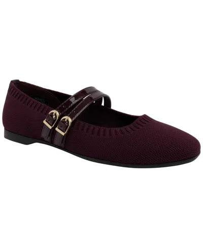 Jones New York Women's Serity Knit Mary Jane Flats In Brown