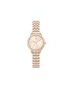 Jones New York Women's Shiny Rose Gold-tone Metal Bracelet Watch 31mm In Rose Gold