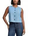 Jones New York Women's Sleeveless Button-front Vest