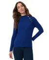 Jones New York Rib Raglan Sweater In Sapphire