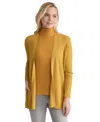 Jones New York Sutton Rib Cardigan In Gold