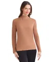Jones New York Rib Short Sleeve Sweater In Brown
