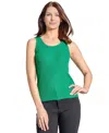 Jones New York Women's Roll-neck Sleeveless Sweater In Kelly