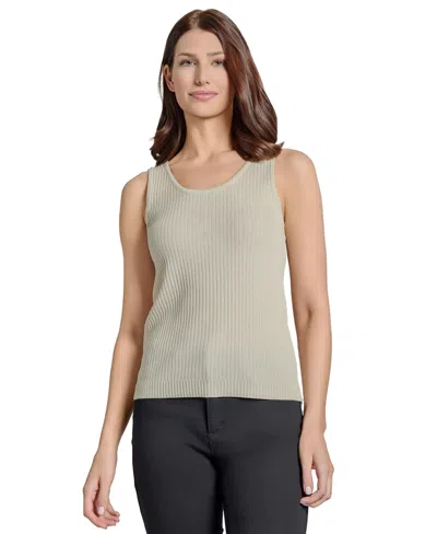 JONES NEW YORK WOMEN'S SUTTON RIBBED SCOOP-NECK TANK TOP