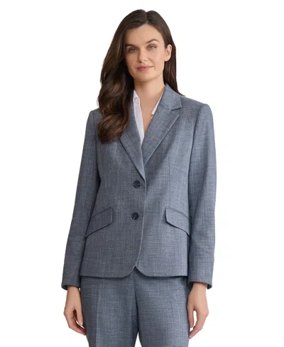 Jones New York Two-button Blazer In Blue