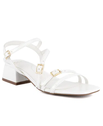 Jones New York Women's Unasyn Block Heel Strappy Dress Sandals In White