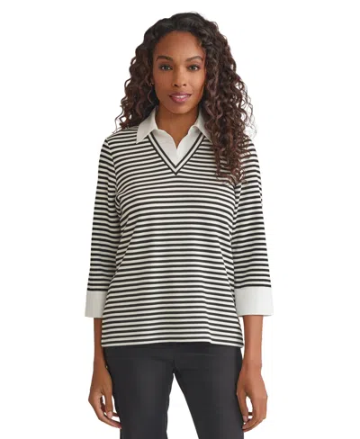 JONES NEW YORK WOMEN'S V-NECK TOP