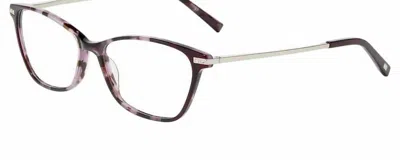 Jones New York Women's Vjon781 0puh Eyeglasses Frame In Purple Havana In Pink
