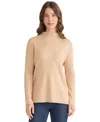 Jones New York Women's Wide Rib Funnel Neck Sweater In Brown