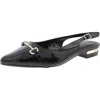 Jones New York Womens Adjustable Patent Slingbacks In Black