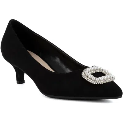 Jones New York Womens Embellished Man Made Kitten Heels In Multi