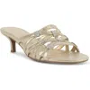 Jones New York Jny-kaleena Womens Embellished Manmade Mules In Gold