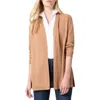 Jones New York Petite Open-front Long-sleeve Cardigan In Brown