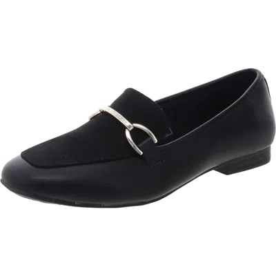 Jones New York Womens Man Made Loafers In Black