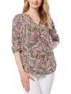 Jones New York Women's Paisley 3/4-sleeve Blouse In Multi