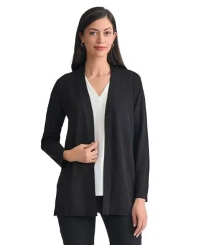 Jones New York Womens Relaxed Open Cardigan In Collection Navy