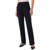 Jones New York Womens Solid Viscose Straight Leg Pants In Multi