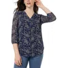 Jones New York Print Front Pleat Top In Multi