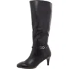 Jones New York Womens Zipper Faux Leather Mid-calf Boots In Black