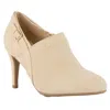 Jones New York Kaindie Womens Embossed Faux Leather Shooties In White