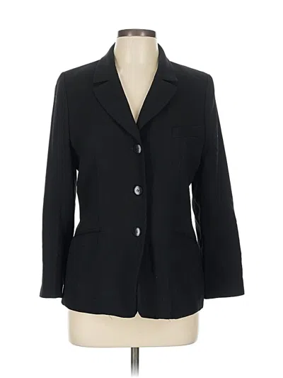 Pre-owned Jones New York Wool Blazer Jacket In Black