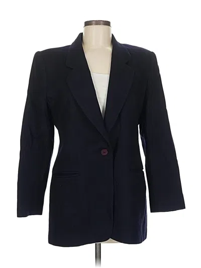 Pre-owned Jones New York Wool Blazer Jacket In Blue