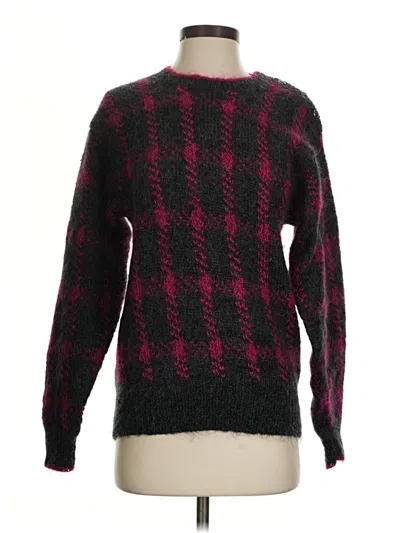 Pre-owned Jones New York Wool Pullover Sweater In Purple