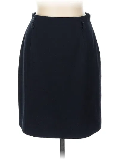 Pre-owned Jones New York Wool Skirt In Black