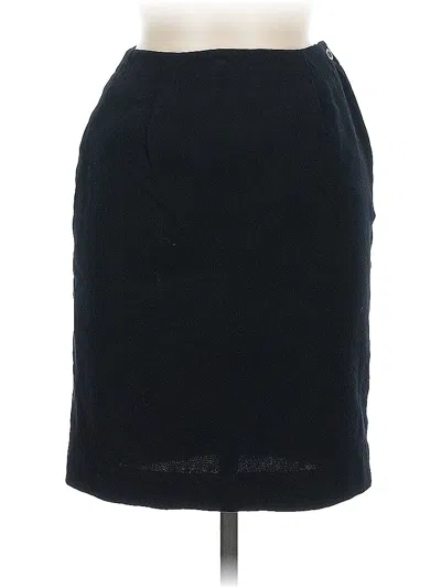 Pre-owned Jones New York Wool Skirt In Black