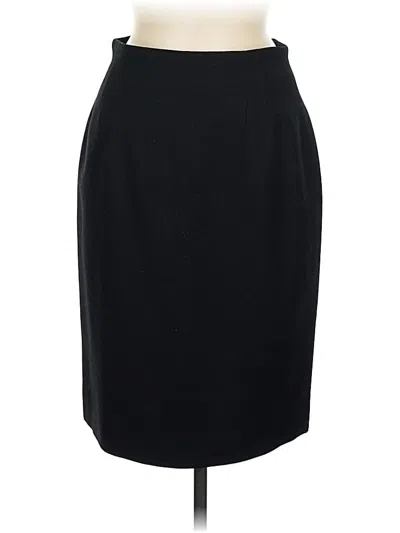 Pre-owned Jones New York Wool Skirt In Black
