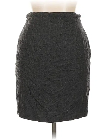 Pre-owned Jones New York Wool Skirt In Gray