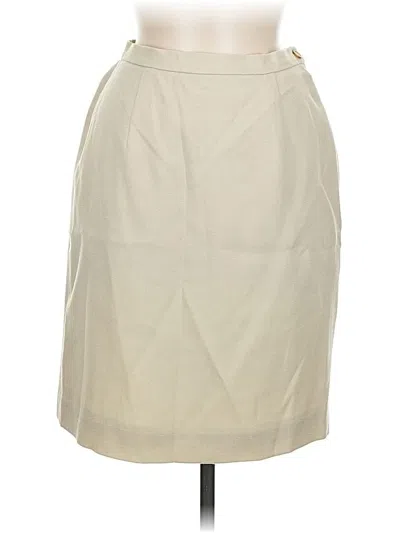 Pre-owned Jones New York Wool Skirt In Tan