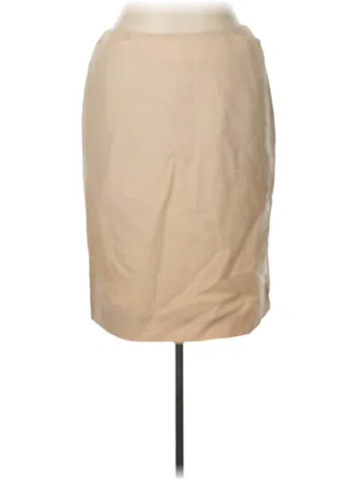 Pre-owned Jones New York Wool Skirt In Tan