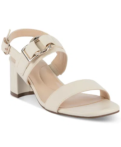 Jones New York Yahssa Buckled Ring Hardware Dress Sandals, Created For Macy's In Bone-c